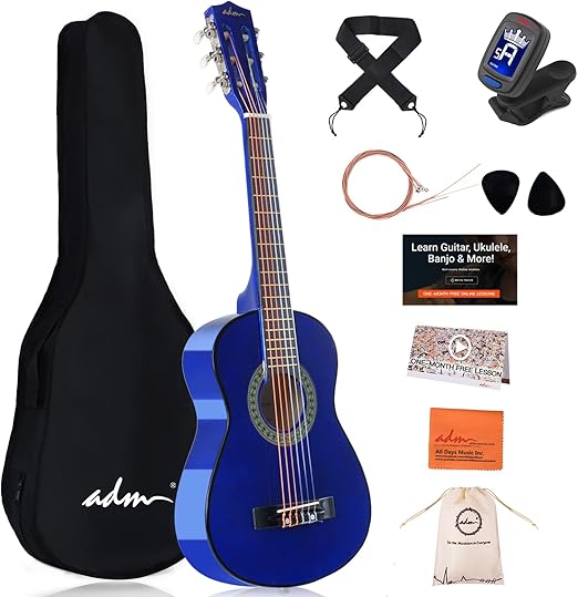 ADM Beginner Acoustic Classical Guitar 30 Inch Nylon