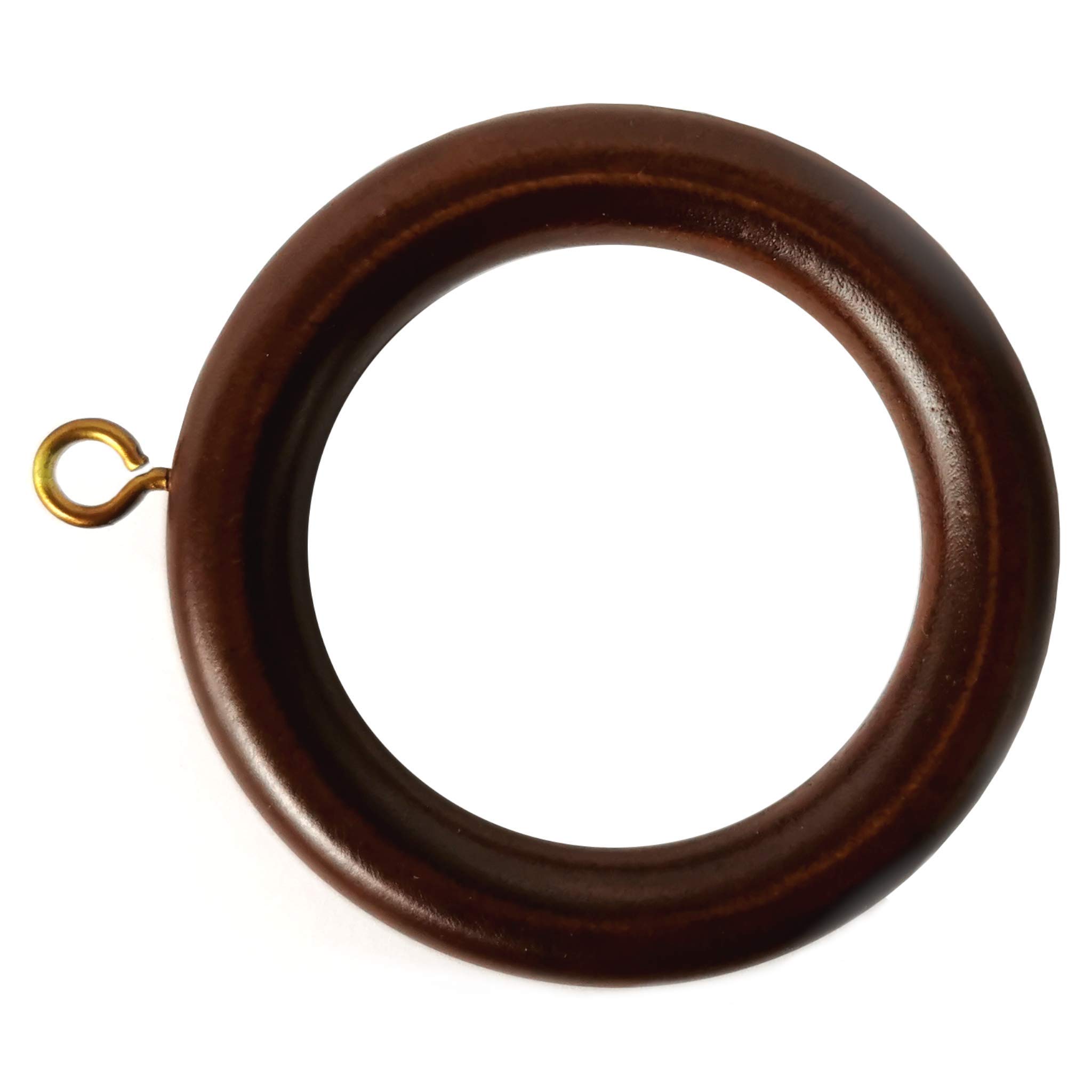 Swish Cherry Effect Wooden Curtain Pole Rings Pack Of 6 35Mm