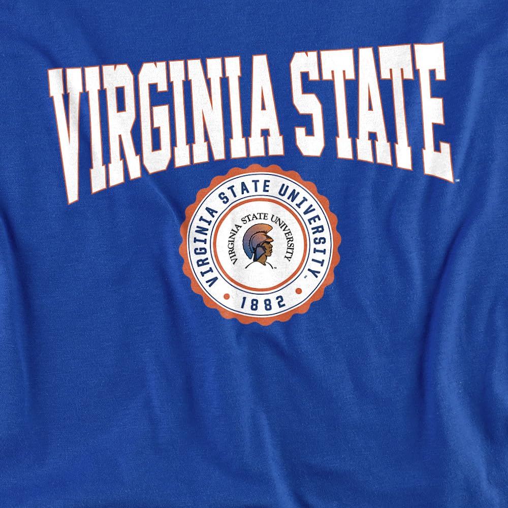 LOGOVISION Virginia State University Collegiate Seal Kids T Shirt (4) for Toddler Boys and Girls, Royal