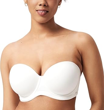 HSIA Strapless Bras for Large Bust Women Convertible Bra for Heavy Breast Strapless Bra Supportive Underwire