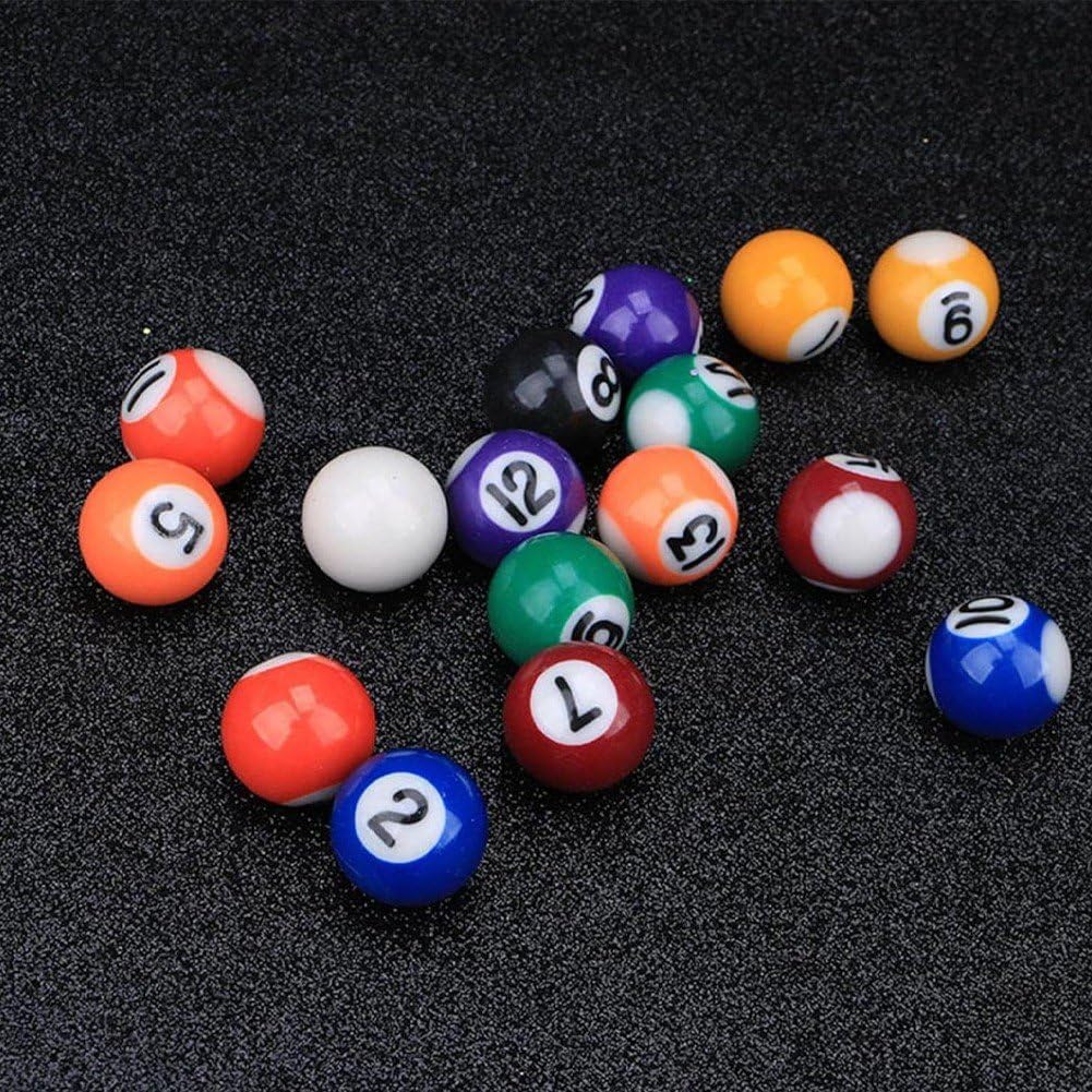Jeu De 16 Boules De Billard De 38 Mm pour Adultes, Format Standard Américain.