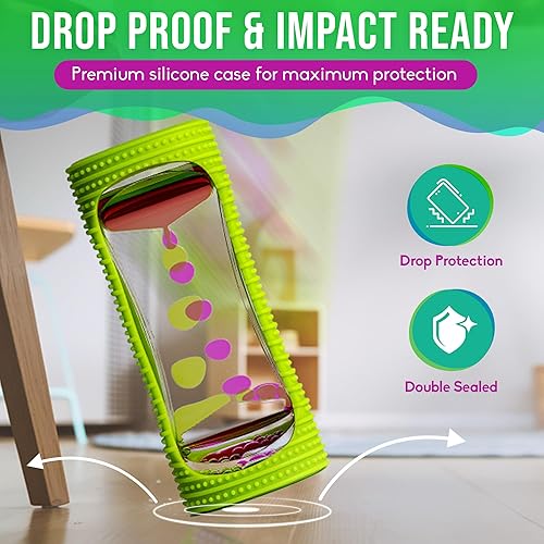 Miniatura 17 de BUNMO Rellenos de calcetines para niños, juguetes sensoriales de burbujas de movimiento líquido, temporizador de líquido, rellenos de calcetines