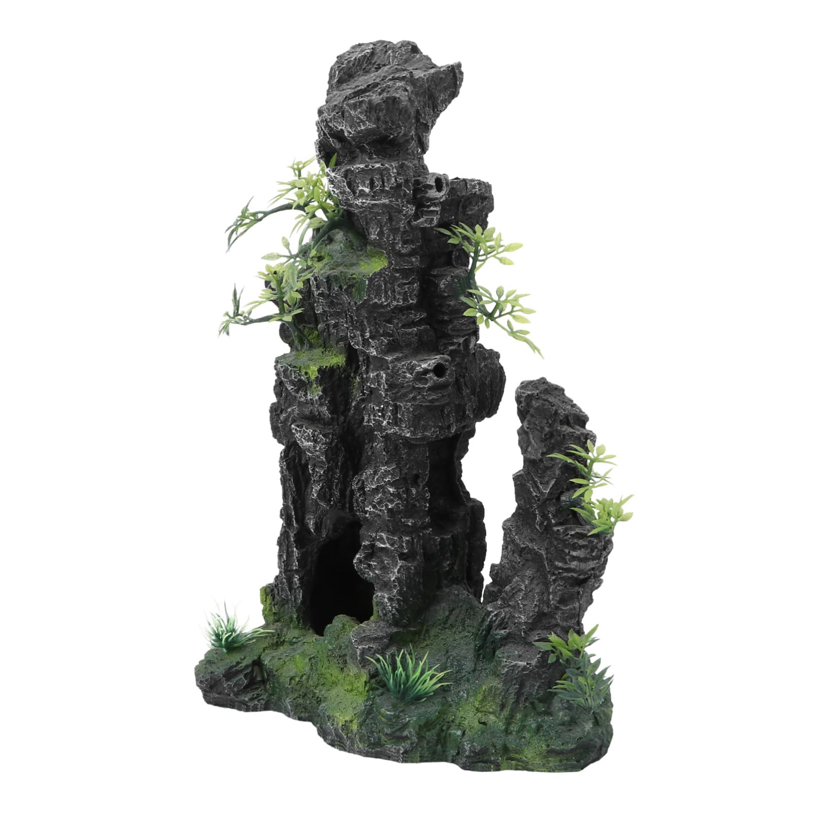 Happyyami 1pièce Ornement De Paysage Roche pour Aquarium Décoration Réaliste Faux pour Réservoir Eau Douce Créant Un Environnement Naturel pour Poissons Et Animaux Aquatiques