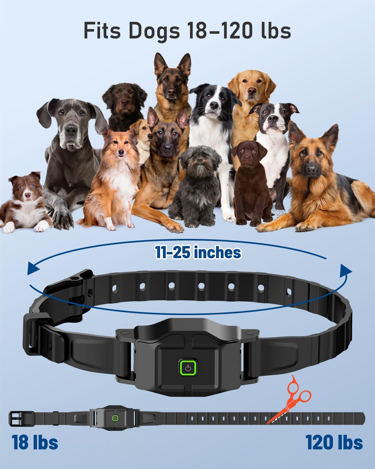 GPS Wireless Dog Fence with Remote, IPX7 Waterproof Electric Collar Fence, Perimeter Containment System, 25–999 Yards Radius, Beep, Vibration & Shock Correction, for Dogs 16+ lbs