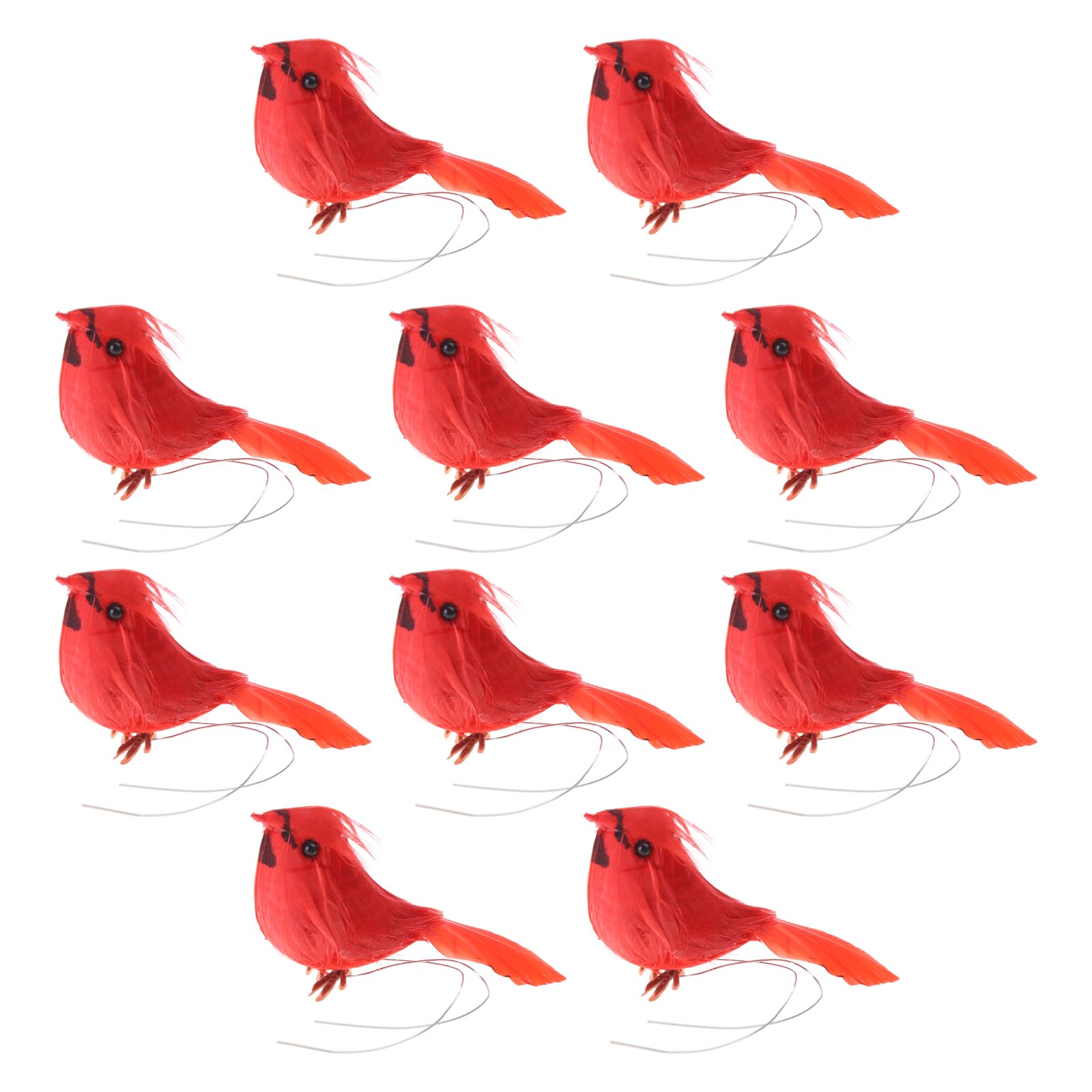 10pcs Bird Clip on Tree Ornaments for Christmas Tree & Wedding Decor Perfect Decorations for Holiday Season Wedding Decor