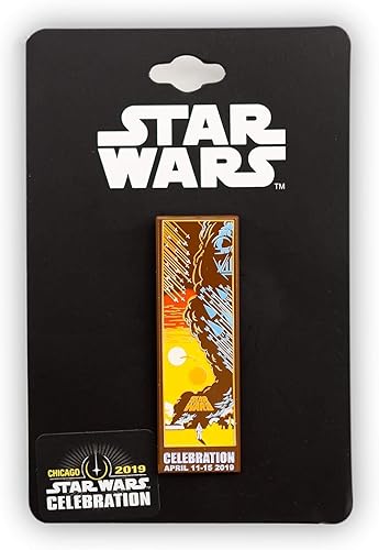 Miniatura 2 de Star Wars Pin esmaltado para póster de película A New Hope, exclusivo Pin coleccionable de Star Wars, ilustraciones de Eric Tan 2 pulgadas de alto