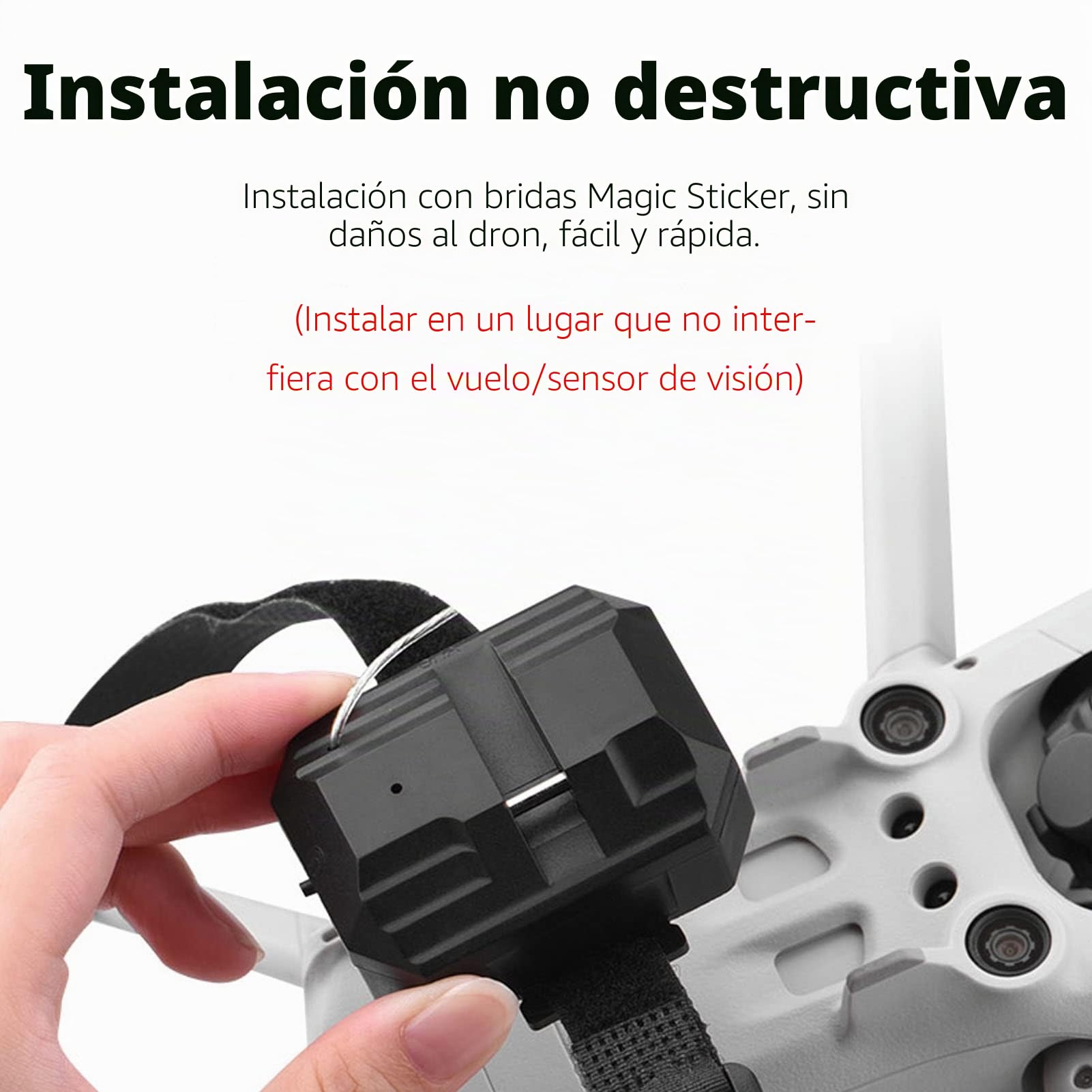 Fockety Lanzador de Drones, Accesorio de Liberación Rápida para Drones, Dispensador de Drones, Kit de Entrega de Drones, Sistema de Caída de Aire de Drones 2.4G con Control Remoto