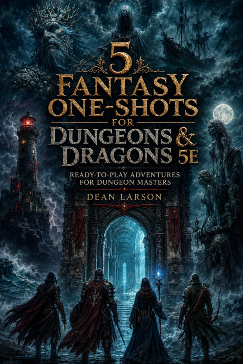 5 Fantasy One-Shots for Dungeons & Dragons 5E Ready-to-Play Adventures for Dungeon Masters: Featuring Horror, Mystery, Dark Fantasy, Epic Bosses and Two-Hour Sessions