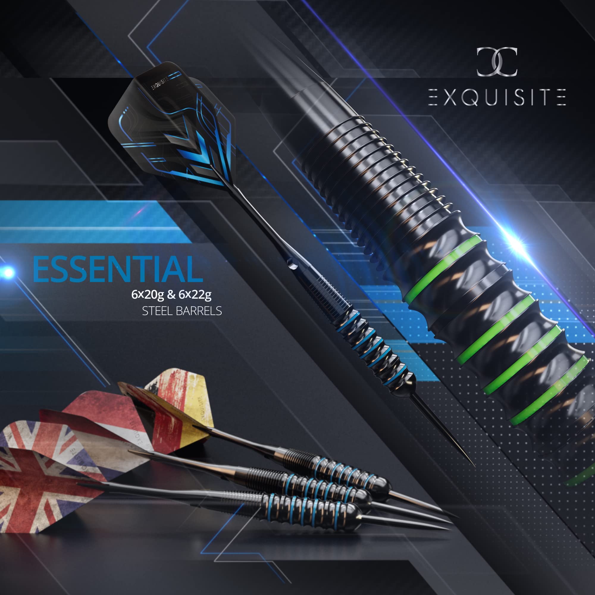 Amazon.co.jp: CC-EXQUISITE ダーツスチールチップセット 12本セット