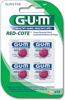 824 GUM RED-COTE, TABLETAS REVELADORAS DE PLACA, 12, 12 unidad, 1