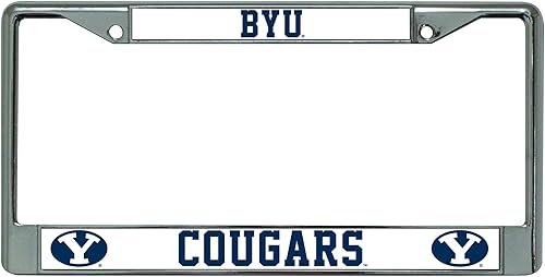 Miniatura 56 de Rico Industries NCAA Premium 12" x 6" Chrome Frame with Plastic Inserts - Car/Truck/SUV Automobile Accessory