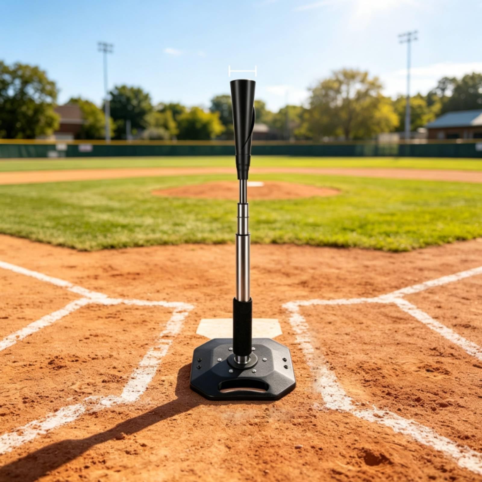 Baseballtrainingsständer mit Langlebigem Stahlkern Und Einfacher Höhenanpassung für Sportliches Training