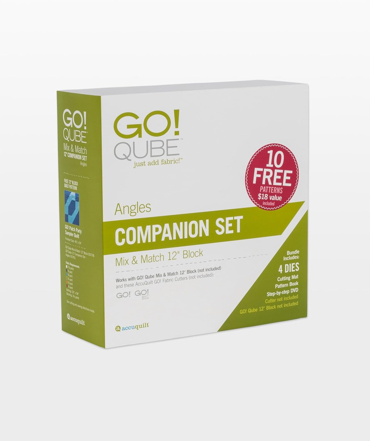 Accuquilt GO! Qube 12" Companion Set-Angles