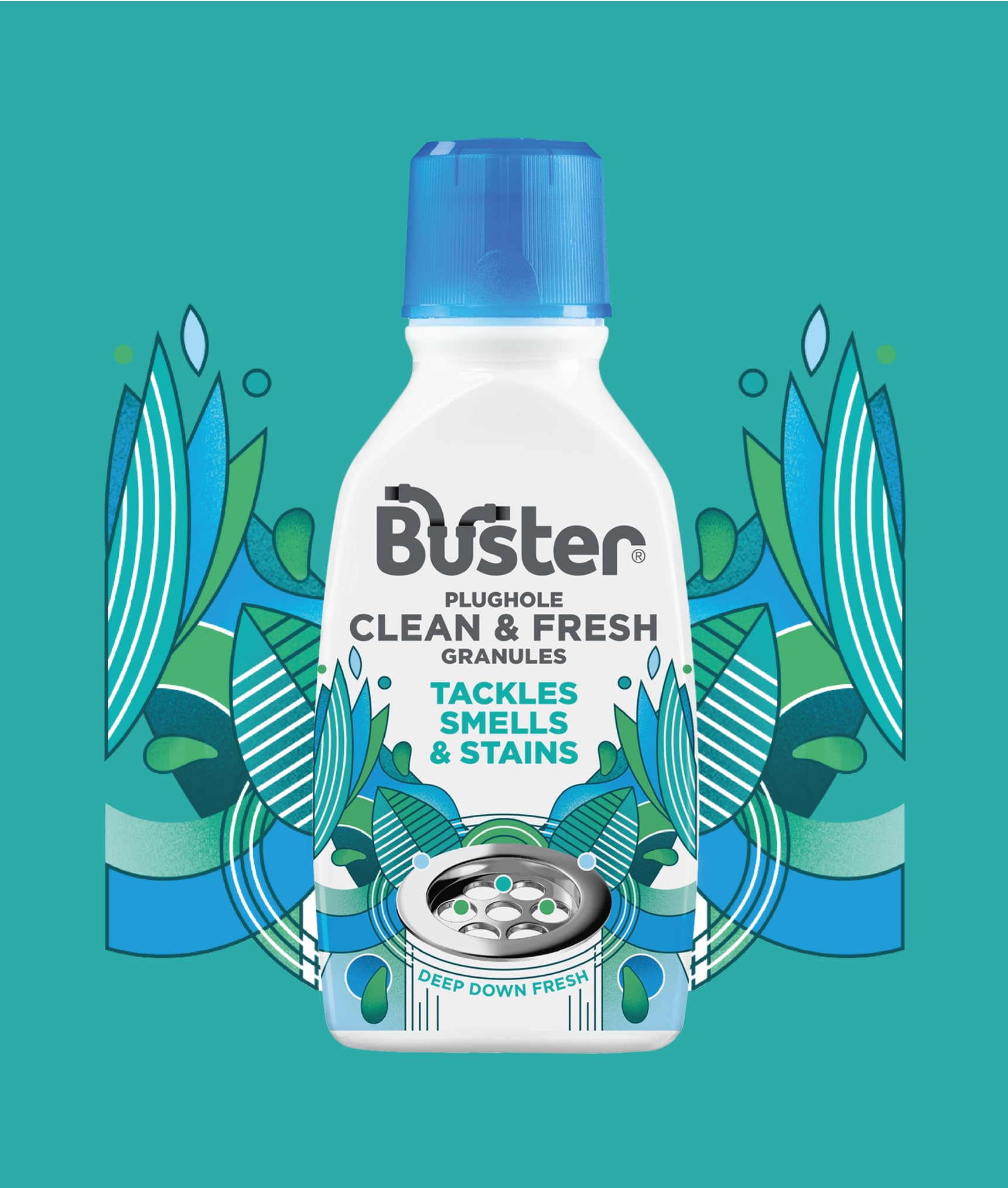 Buster Plughole Clean & Fresh Granules (Eucalyptus) Fast-Acting Dishwasher & Washing Machine Cleaner & Sink And Drain Cleaner For Bad Smells And Stains, Fresh Scent, 300g - Made In UK - View #11