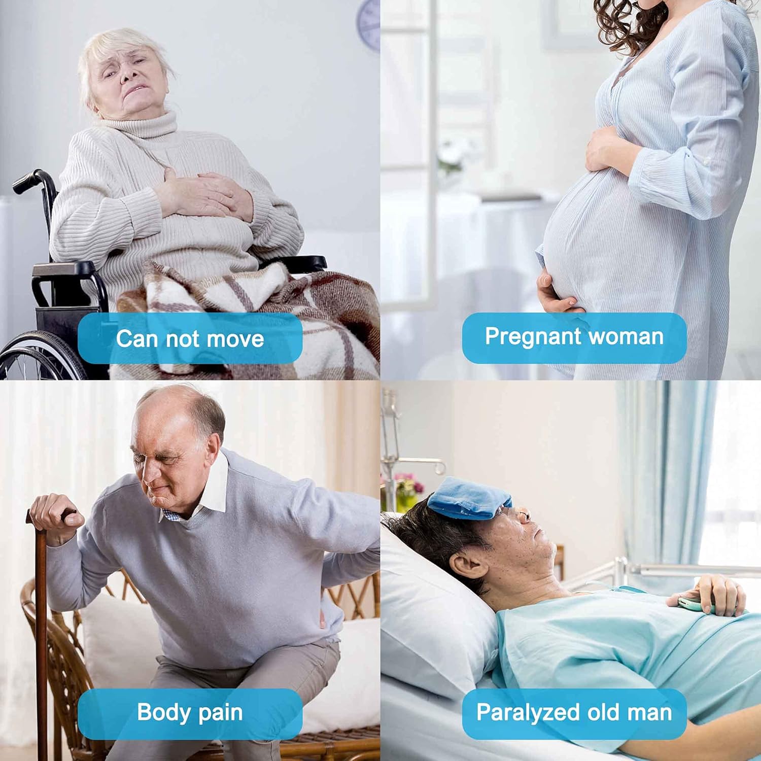 Fanwer 3 in 1 Wedge Pillow Set for After Surgery Position Wedge Pillow Bed Wedges & Body positioners for Leg Elevation, Sciatica, Pregnancy, Back, Leg and Knee Pain Relief（L） : Health & Household