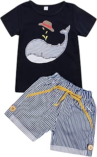 Summer 2 Piece Sets Casual Toddler Kids Baby Boys Sleeve Tops T-Shirt Camouflage Pants Little Bro Outfits Set Clothes 2-7Y