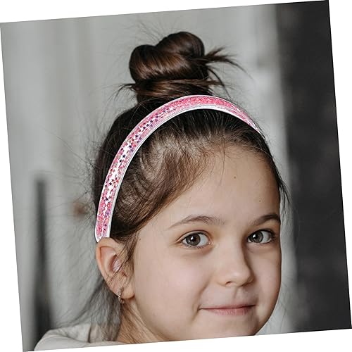 Miniatura 3 de Esponja de pedicura Scrubber 5 unids headgear girl Miss joyería de moda diadema diadema de tela horquilla forro lentejuelas accesorios para el