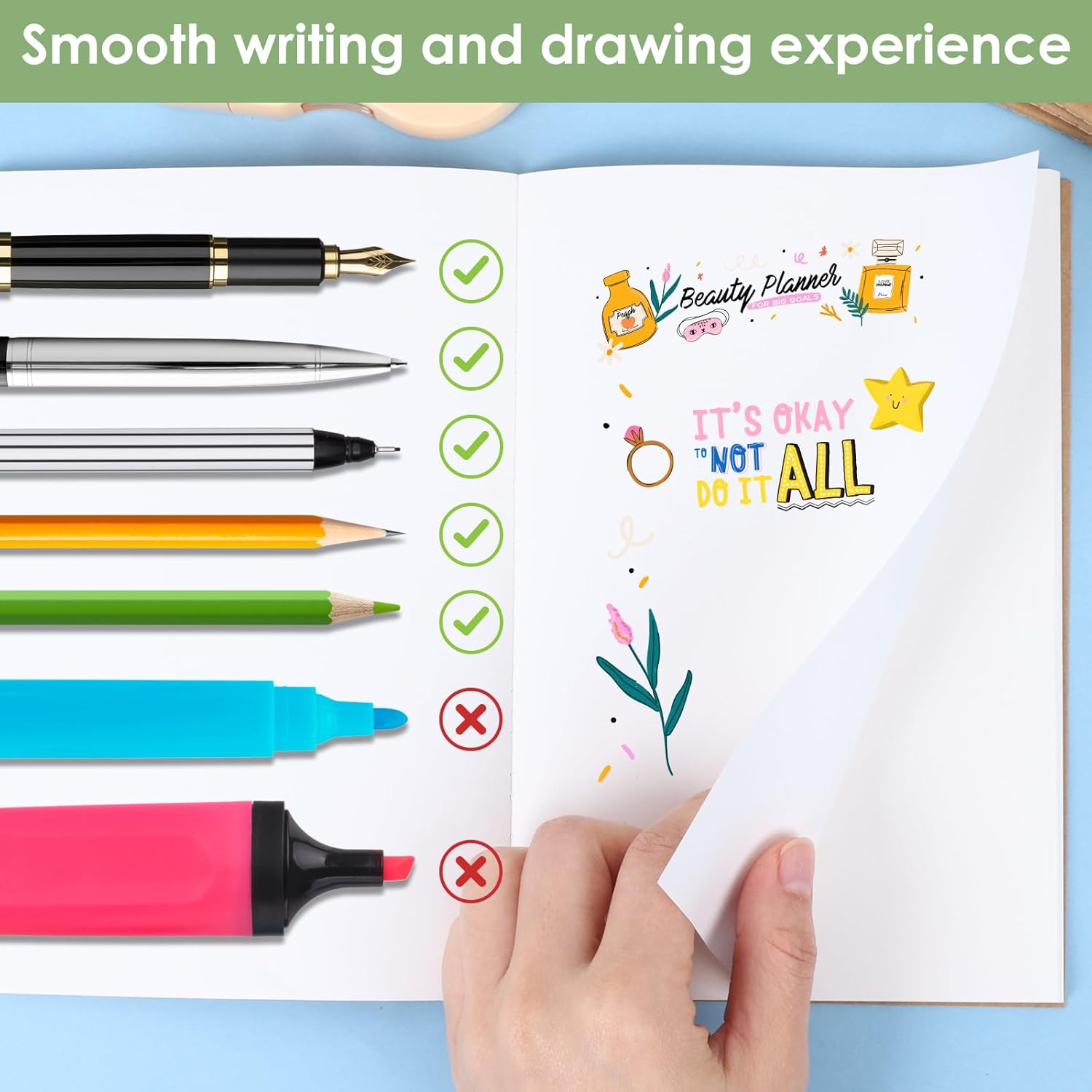 LABUK 100 Pack Blank Kraft Notebooks Journals A5 Sketchbook Drawing Pad Book for Kids Junk Journal, 60 Pages, 8.3 x 5.5 Inches