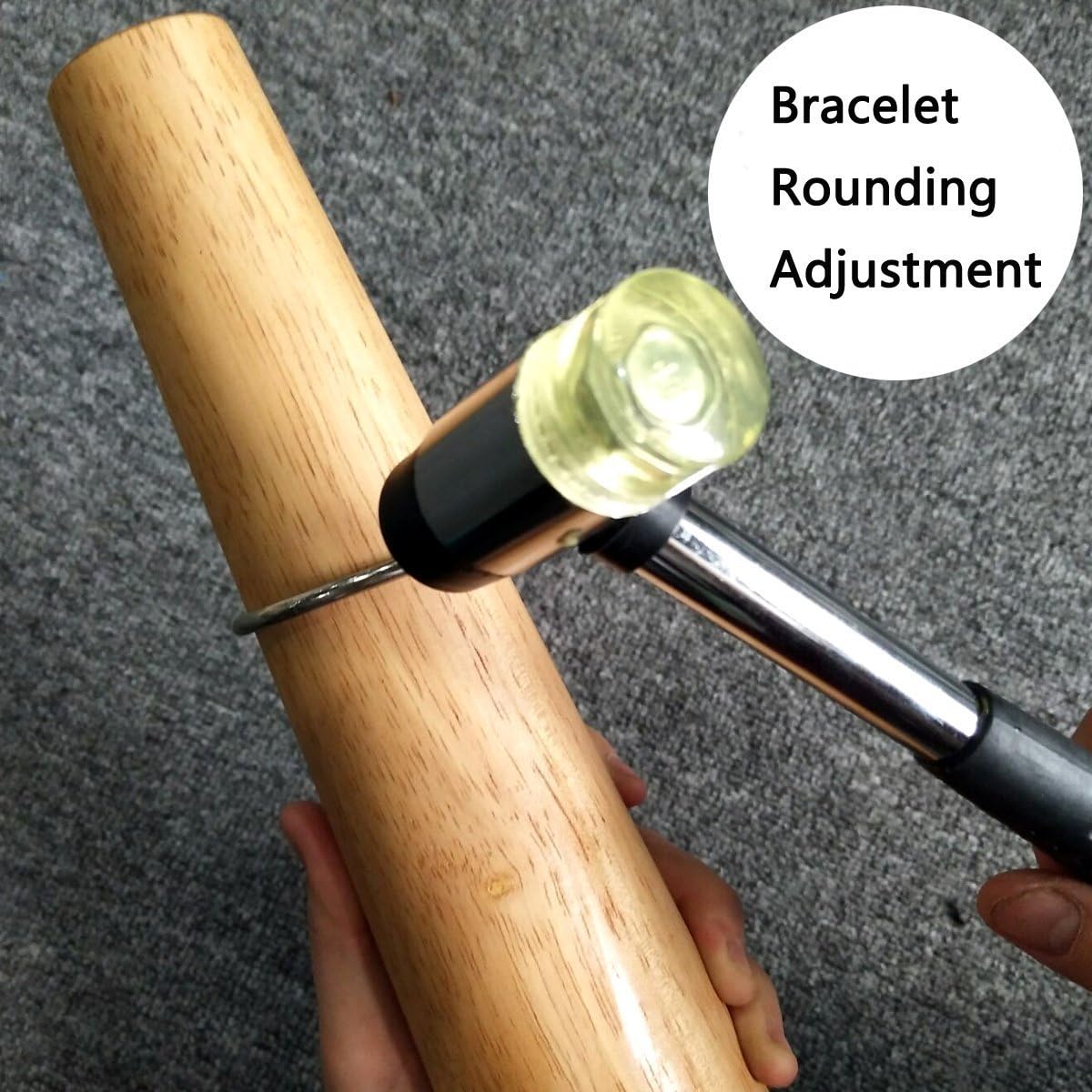 Preamer Wood Round Bracelet Bangle Mandrel Jewelry Making Metal Forming