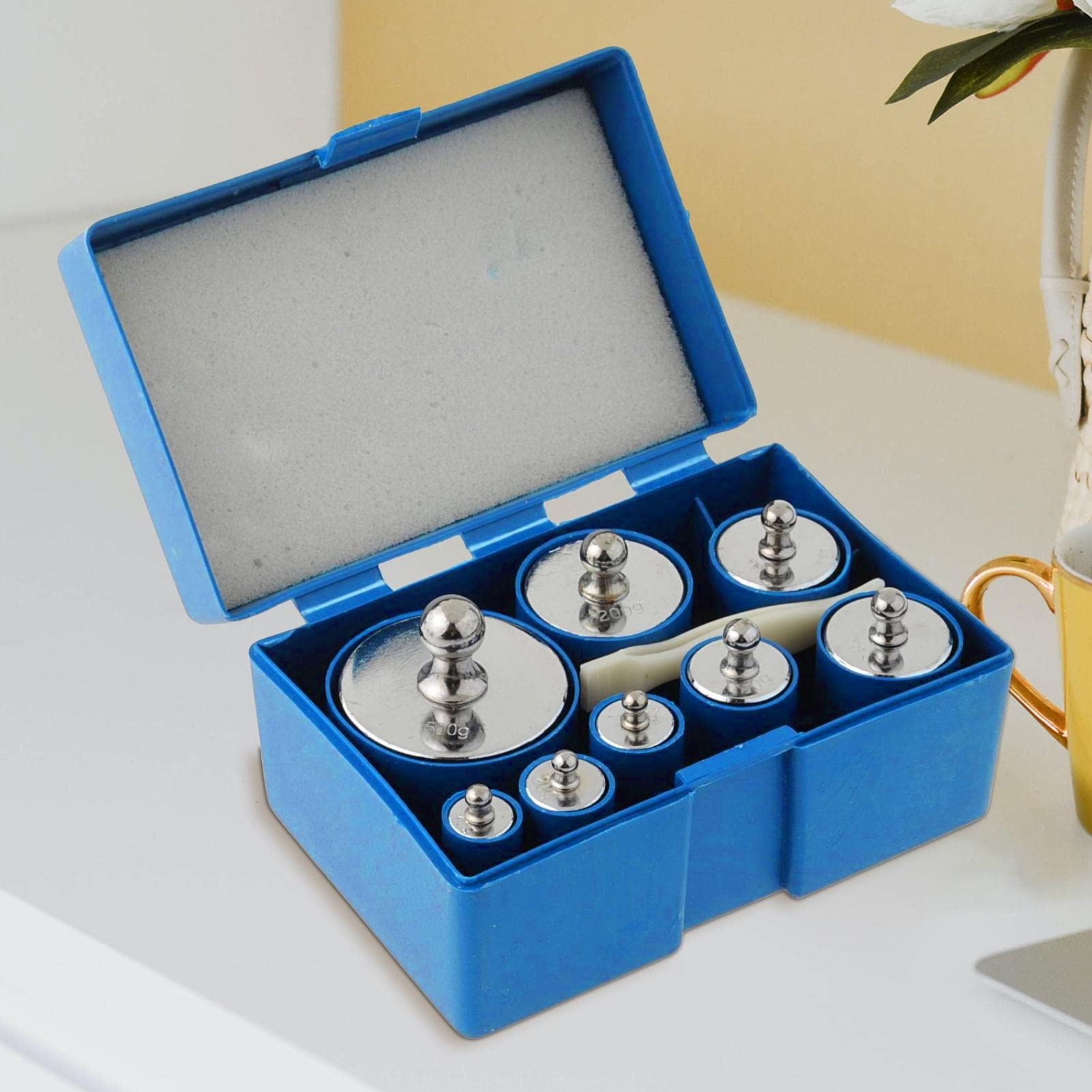 Juego de peso de calibración de 1000 g, kit de peso de calibración de escala | Juego de peso de calibración de escala de acero de precisión para balanza digital