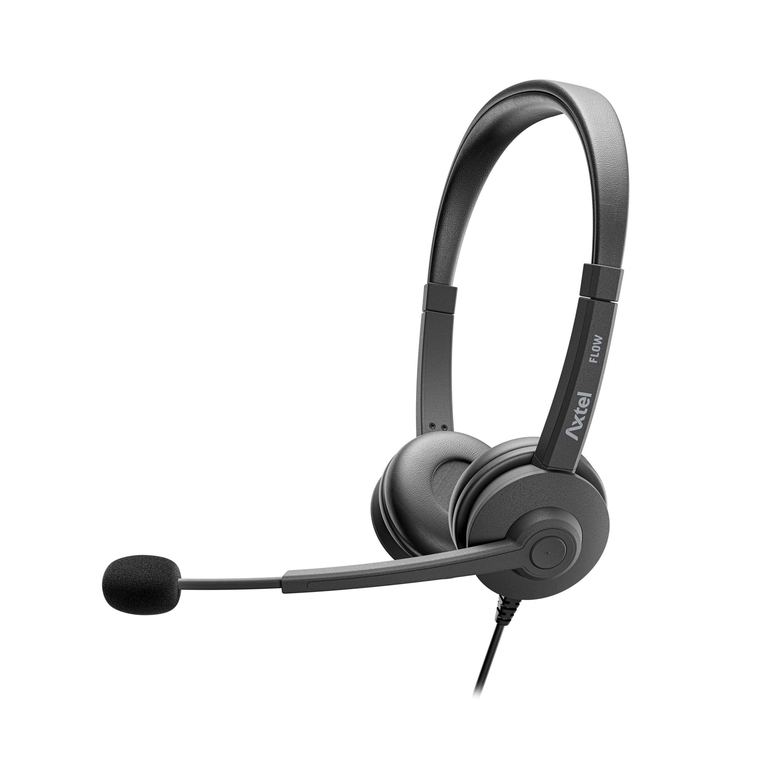 Słuchawki AXTEL Flow Stereo USB-C + USB-A ANULOWANIE HAŁASU / 40 MM/KABEL/STEREO HD AXH-FLOWUCD