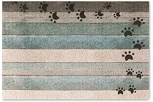 Darkyazi 23.6'' x 35.4'' Indoor Door Mat with Dog Paw Print