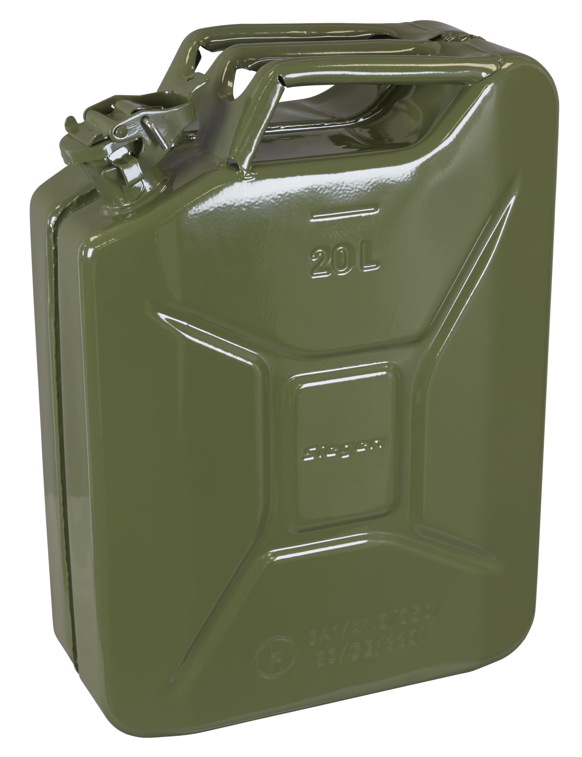 Sealey Green Jcy20g - 20L Metal Jerry Can/Fuel Can - For Petrol Diesel Water