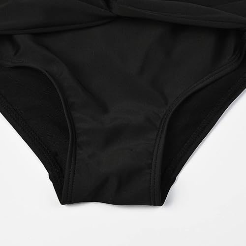 Miniatura 6 de Mirawise Girls Swimsuits Swimwear Bathing Suit Beach Bikini Two Piece Tie Front Swimsiuts 4-13Y