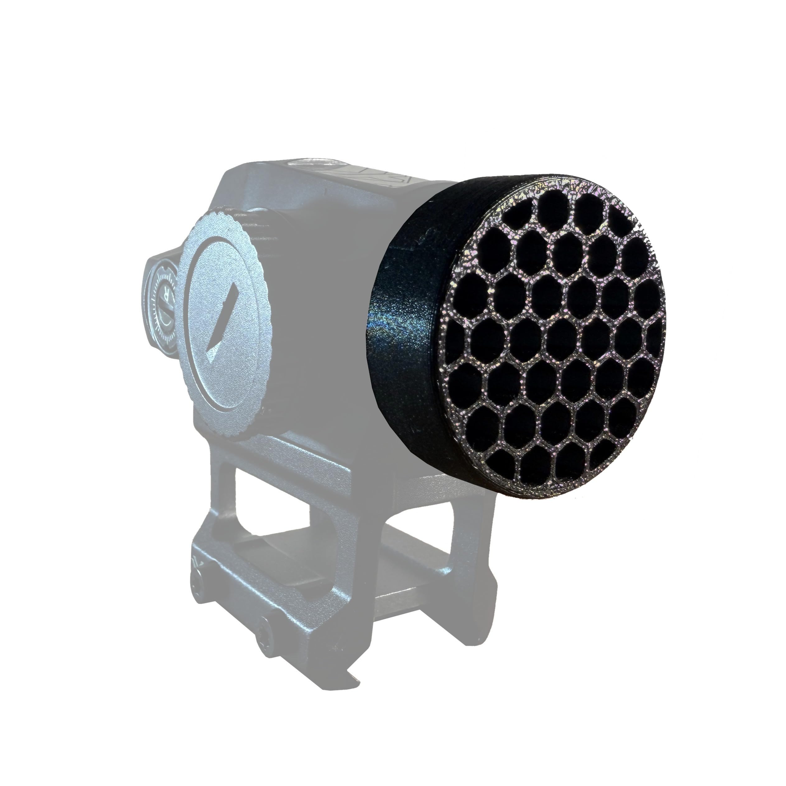 Killflash Hex Anti-Reflection Device Compatible with Vortex SPARC Solar Red Dot Optic (Earth Brown, Open Center)