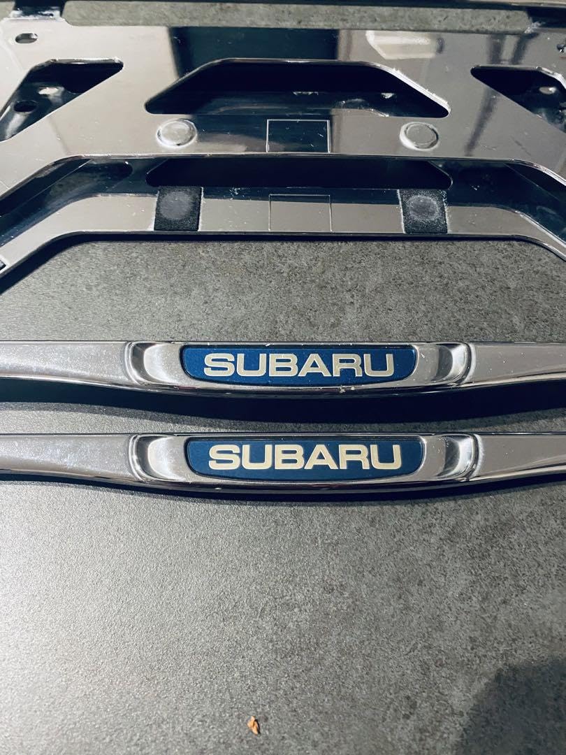 ライセンスナンバーフレームSUBARU純正品シルバーメッキ3種21枚セット 