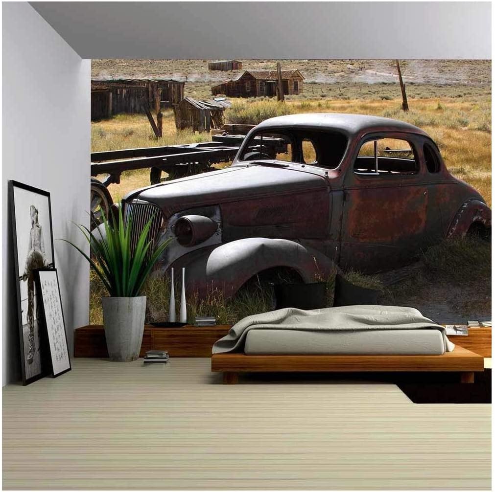 wall26 - Abandoned Restaraunt on Route 66 Road in USA - Removable Wall Mural | Self-Adhesive Large Wallpaper - 66x96 inches
