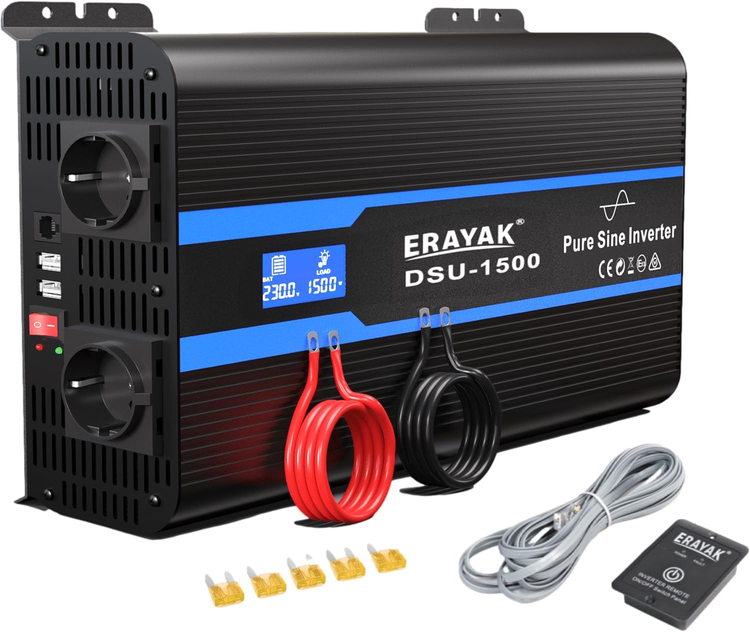 1500W 3000W 12V zu 230V Reiner Sinus Spannungswandler Wechselrichter 1500W 3000W 12V zu 230V Reiner Sinus Spannungswandler Wechselrichter