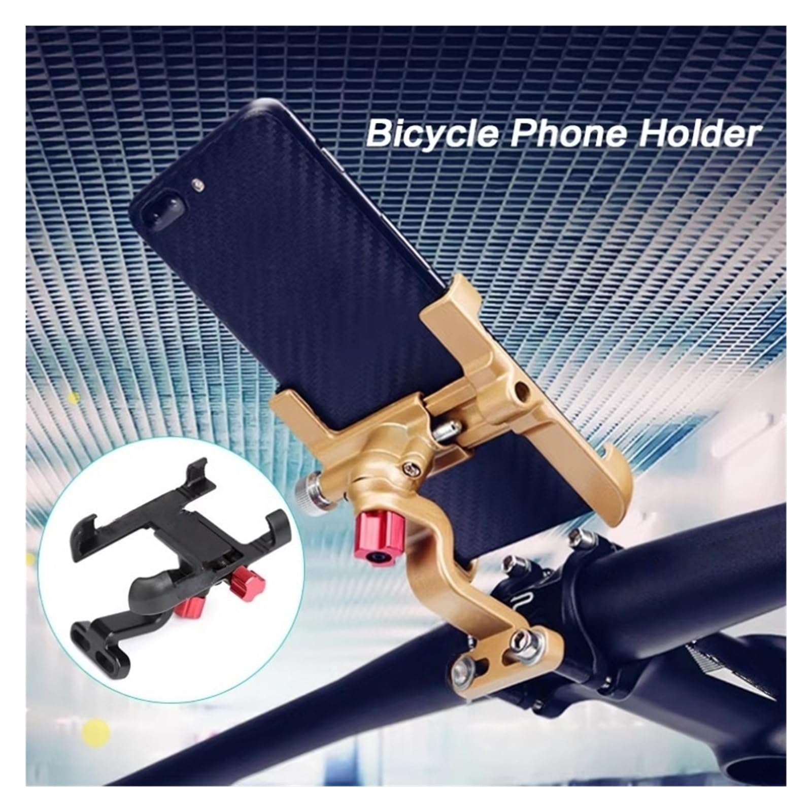 Supporto per navigazione per moto Per supporto manubrio per moto per xiaomi per GPS per telefono cellulare(Silvery)
