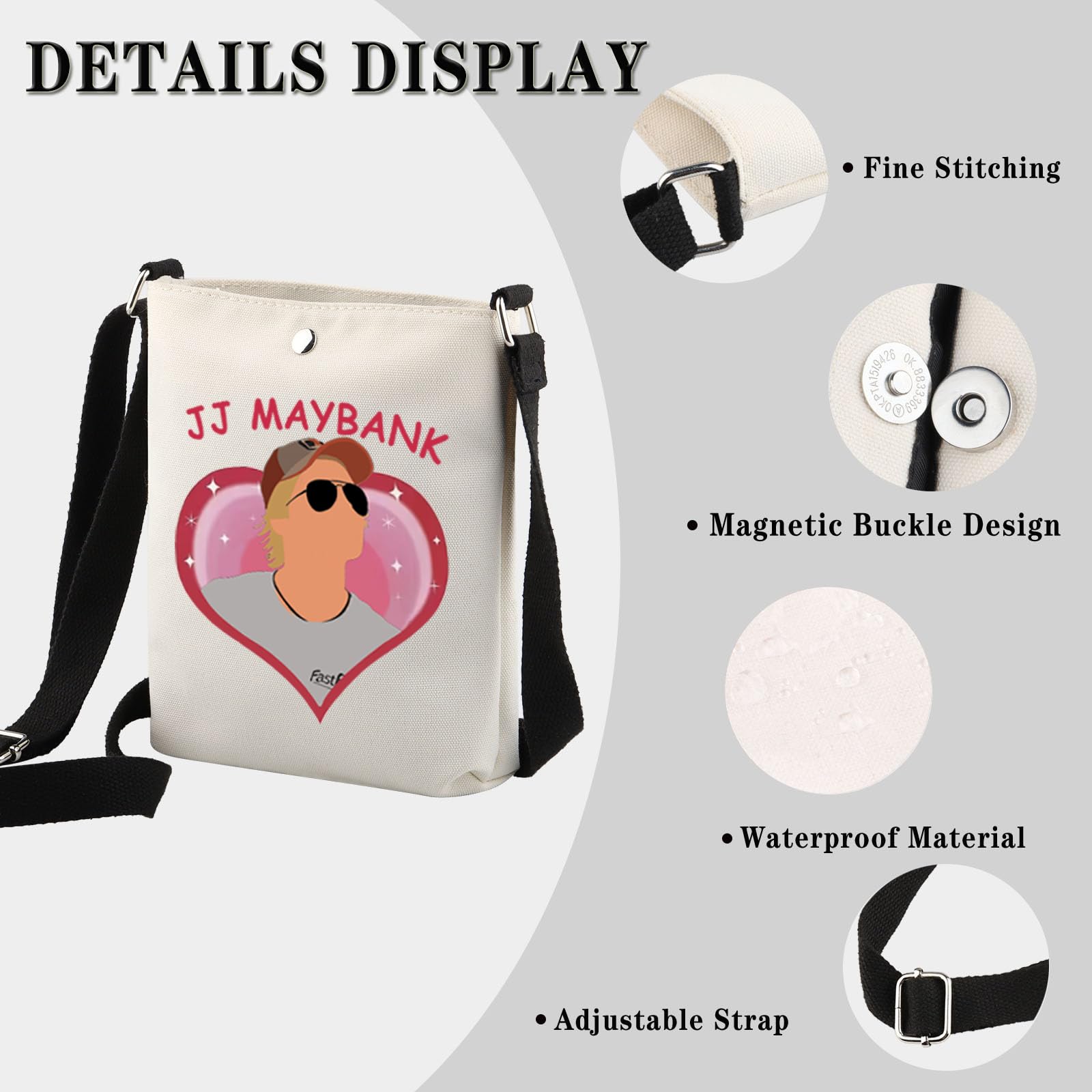 OBX Gift Zipper Pouch TV Show Member Present Pogue Fans Adventure Gift JJ Maybank Merchandise Makeup Bag (JJ CB EU) - Image 3