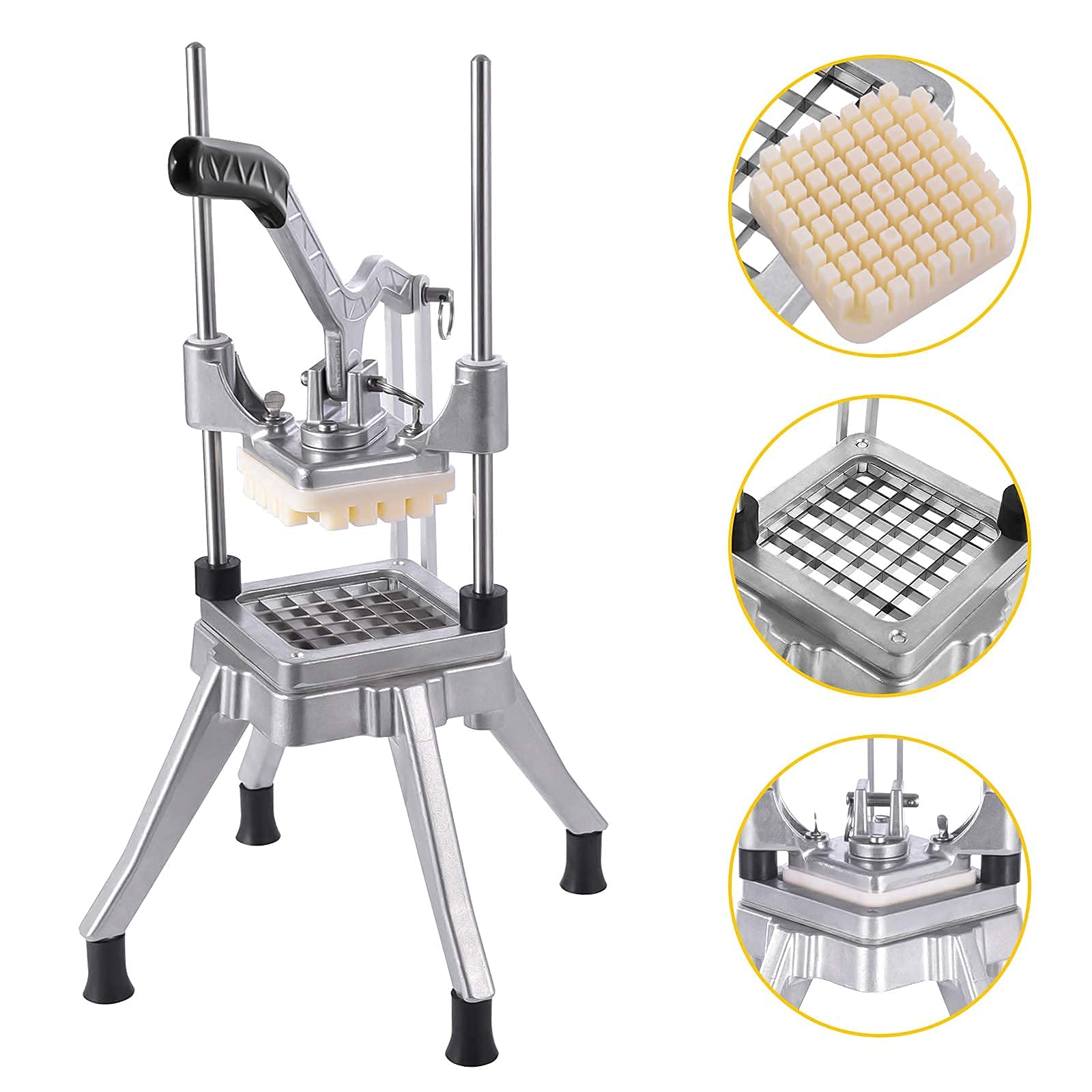 プロのフードダイサー業務用野菜フルーツチョッパーブレードヘビーデューティーフライドポテトカッターオニオンスライサートマトペッパー用ステンレス鋼ポテトマ Amazon｜プロのフードダイサー業務用野菜フルーツチョッパーブレード