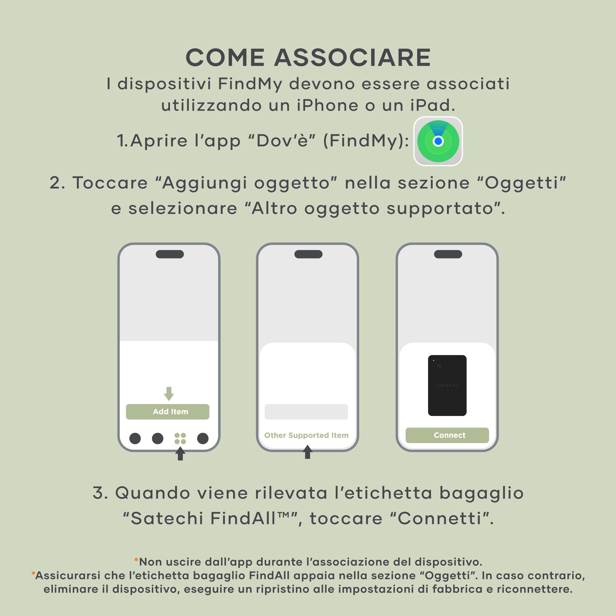 SATECHI FindAll GPS Tracker per Valigie, Apple Find My, Nero | Localizzatore Bluetooth, ricarica wireless, compatibile TSA, avvisi di smarrimento potenti, per iPhone, iPad, Mac
