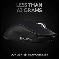 Vista 1 de Logitech G Pro X Superlight Wireless Gaming Mouse + G840 XL Gaming Mouse Pad Bundle - Black