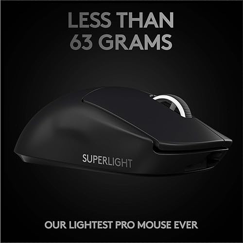 Logitech G Pro X Superlight Wireless Gaming Mouse + G840 XL Gaming Mouse Pad Bundle - Black Negro -,Blanco