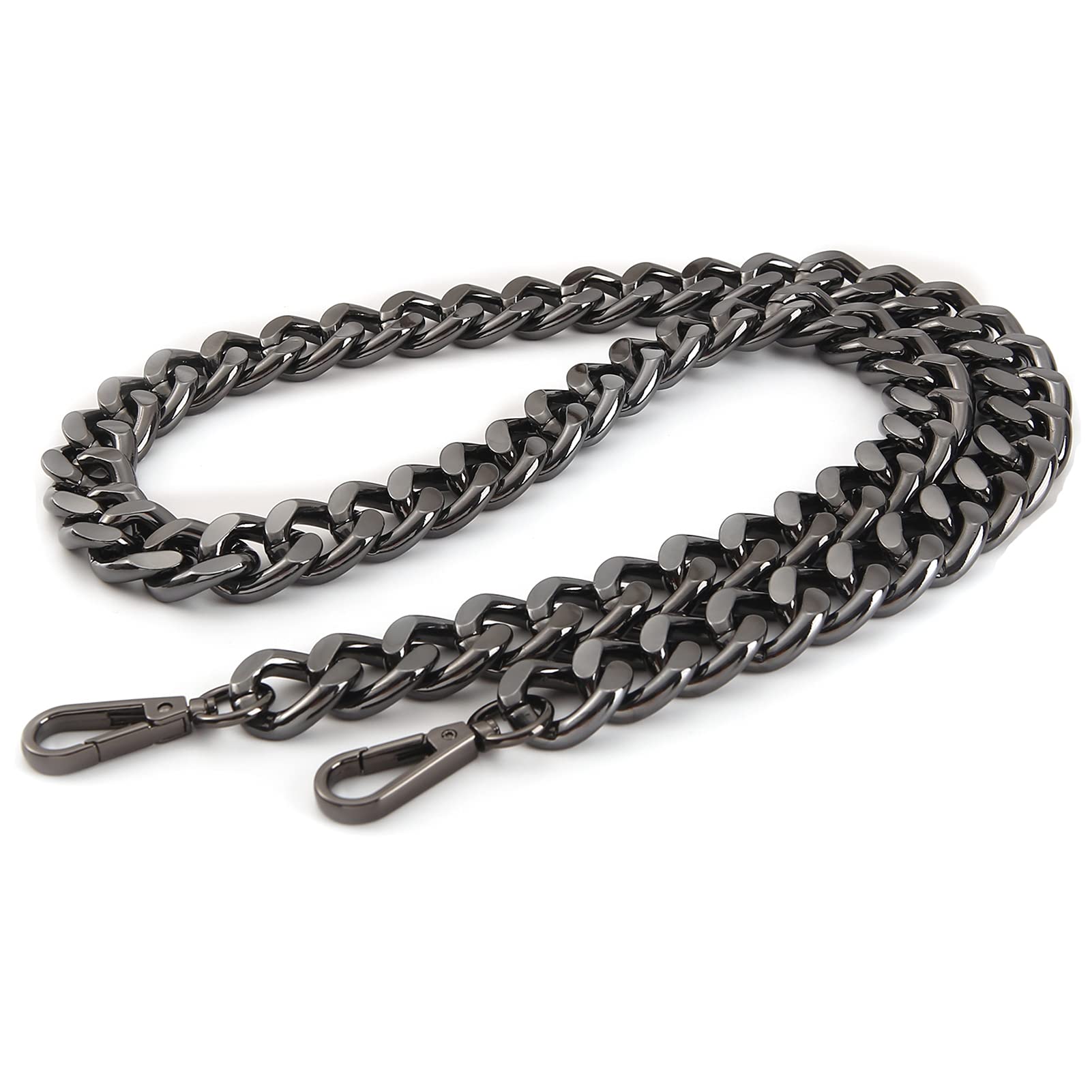 Yichain 42''Substantial Big Metal Cross-Body Chain Purse Strap Replacement for Mini Wallet,Waist Pack,Chest Bag