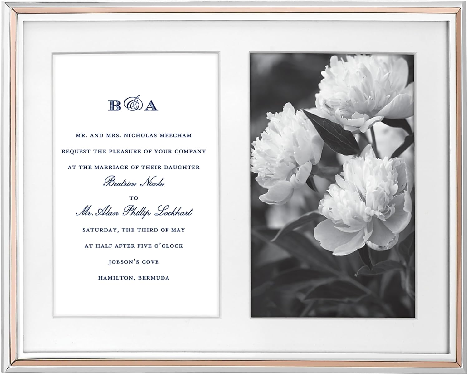 kate spade new york Rosy Glow Double 5" X 7" Frame,Pink