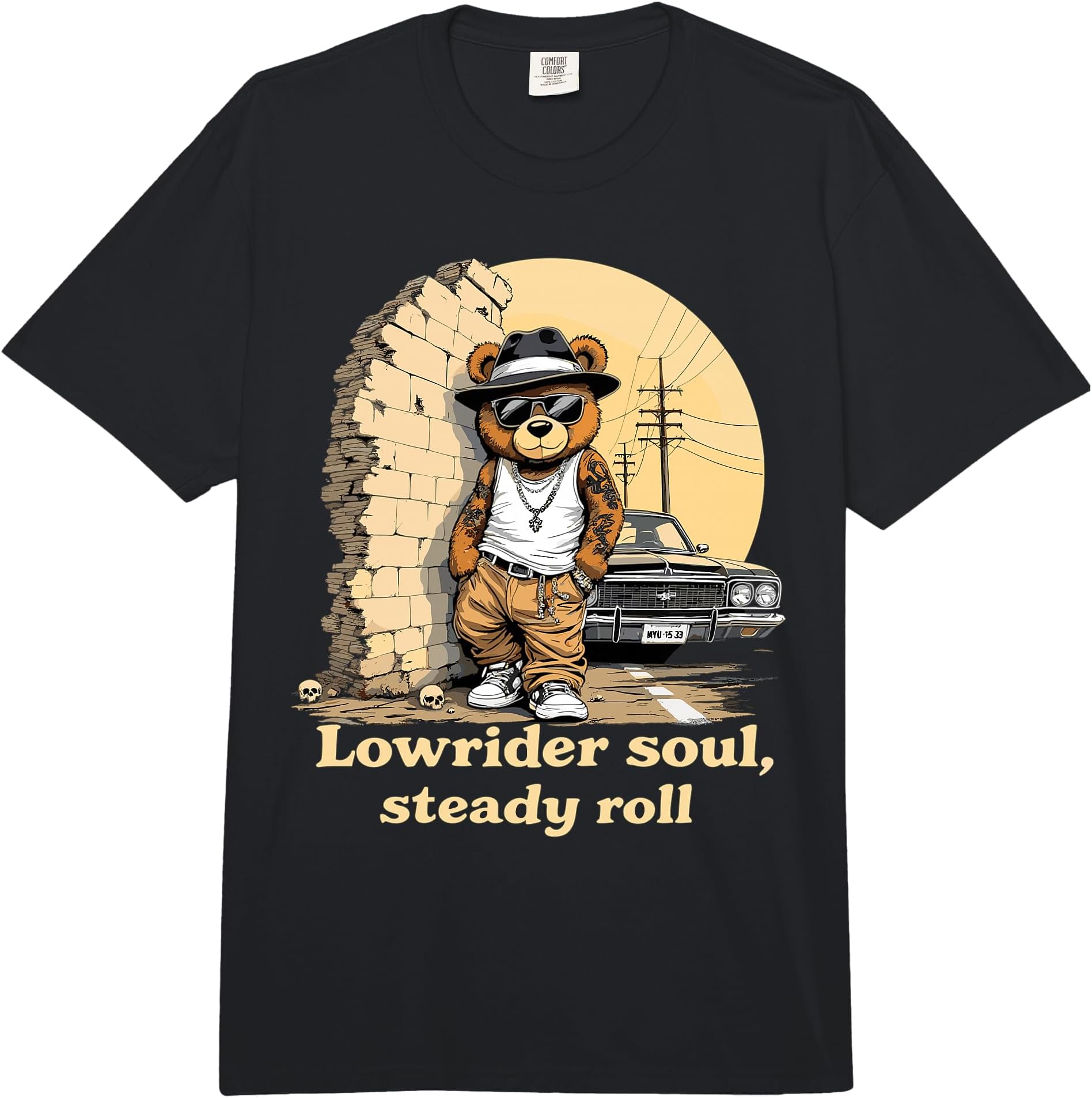 Lowrider Soul, Steady roll Comfort Colors Adult Heavyweight T-Shirt