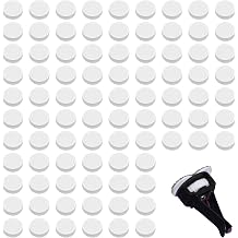 100 PCS Air Filter Scent Pads, Essential Oil Pads Unscented White Custom Scent Replacement Pad, 17mm Universal Essential Oil Perfumes Refill Tablets for Car Air Freshener Vent Clips Car Diffusers