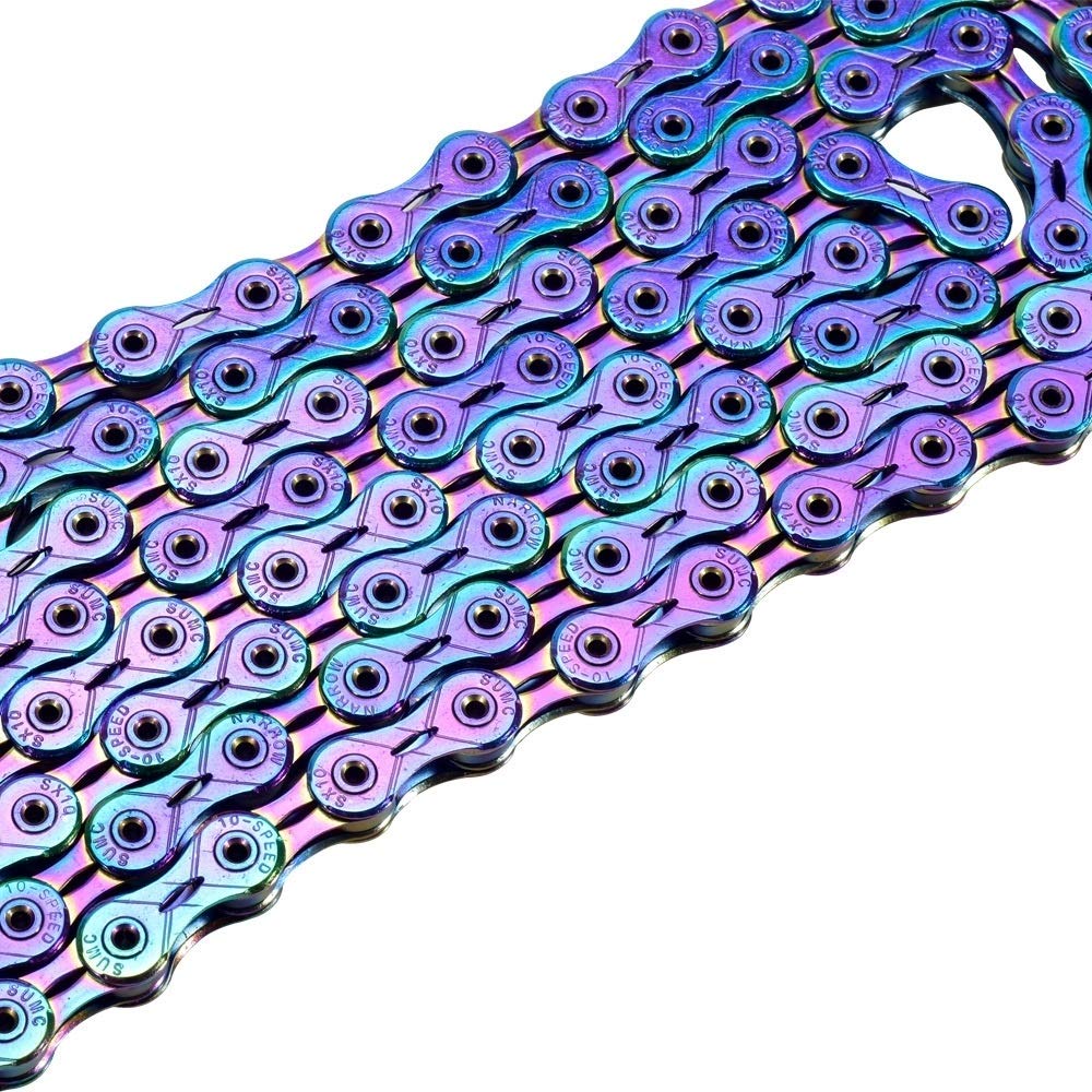 Fahrradkette Fahrradkette Rainbow Mountain Bike Rennrad Schaltkette 9 10 Speed-Kette mit Gliederkette fehlt