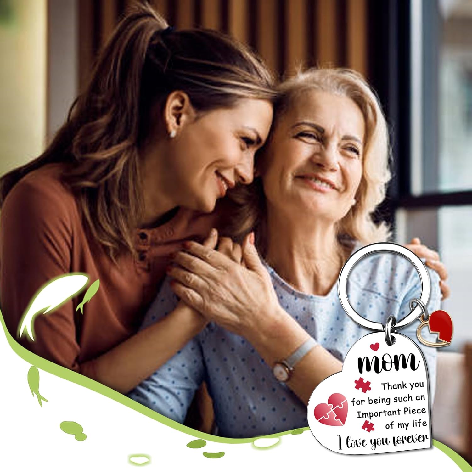 Valentines Day Gifts For Mom Birthday Gifts From Daughter Son Mother's Day Christmas Gift Mom Mama Keychain Best Mom Ever Gift - Image 7