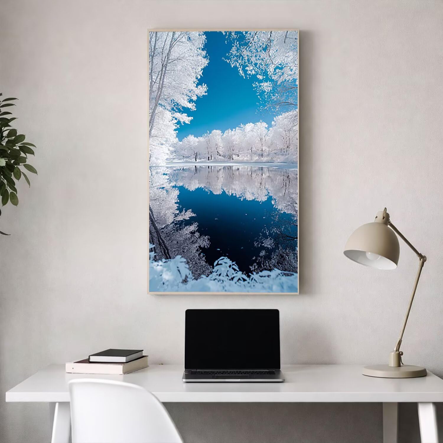 Malowanie według numerów dla dorosłych, kompletny zestaw DIY akrylowe kolorowanki na płótnie 75 x 150 cm, obrazy i pędzle w zestawie, kreatywna aktywność ręczna dla początkujących, dekoracja ścienna