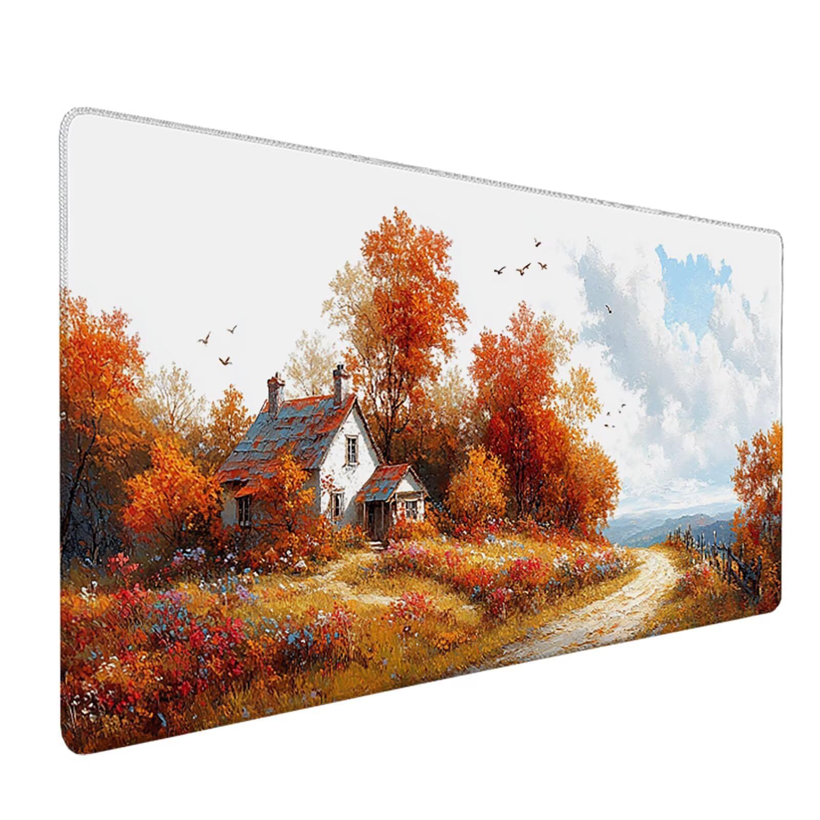 XXL podkładka pod mysz krajobraz, podkładka pod mysz do gier 1200 x 600 x 3 mm, podkładka na biurko ze zszytymi krawędziami, antypoślizgowa podkładka pod mysz, akcesoria biurkowe, mata do gier gier