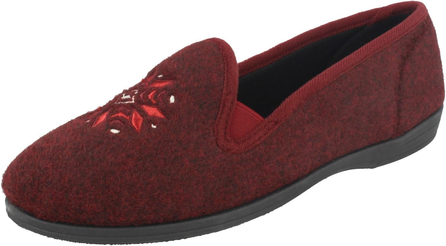 Clarks Ladies Slippers With Snow Flake Detail Marsha Rose