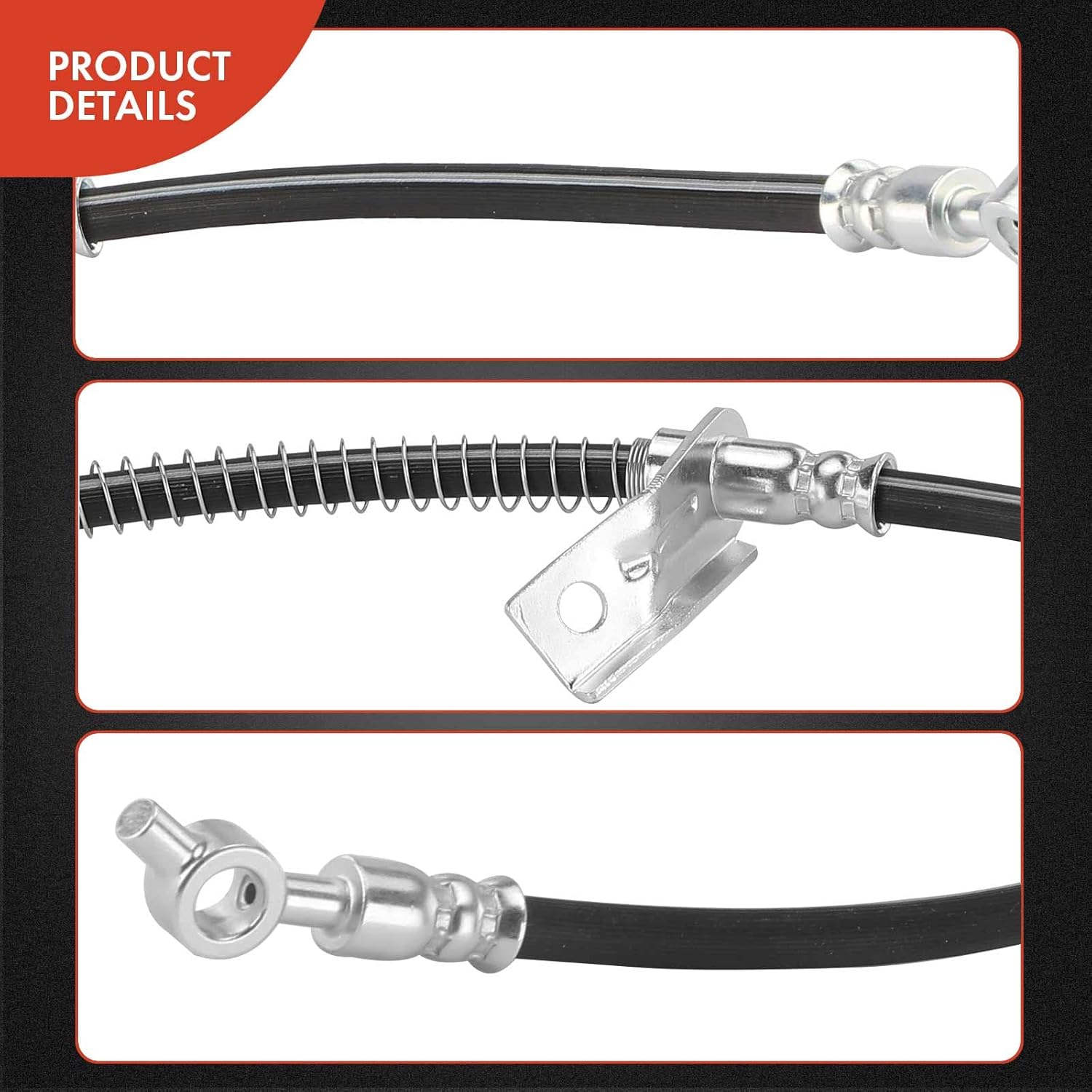 A-Premium Front Driver Brake Hydraulic Hose Compatible with Select Hyundai and Kia Models - Elantra 2017, Elantra/Elantra GT 2018-2020, Forte 2020 - Replace# 58731F2000