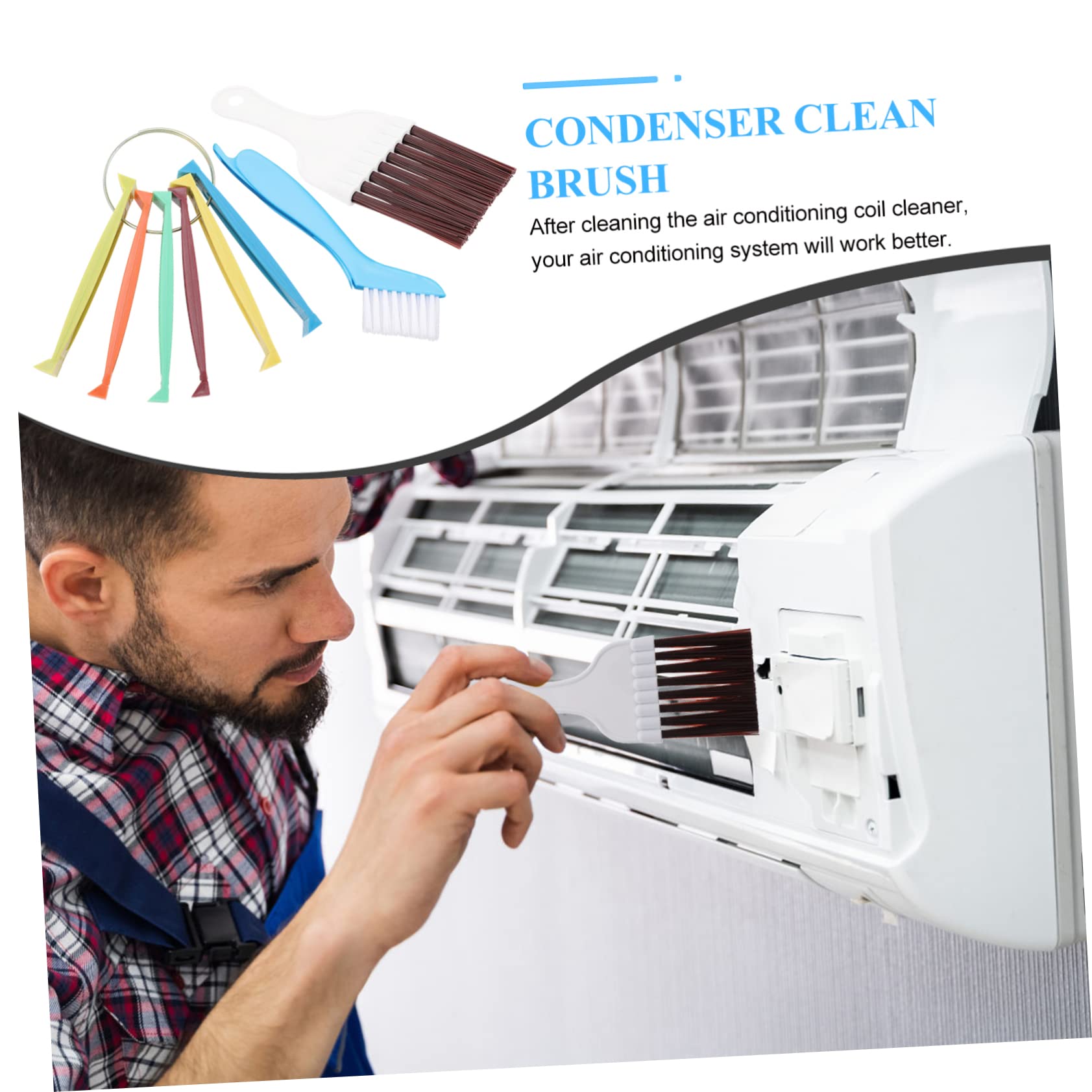 4sets Kondensatorbürste Klimaanlage Fin Kamm Für Geräte Entfernen Schmutz Effizient 3pcs * 4