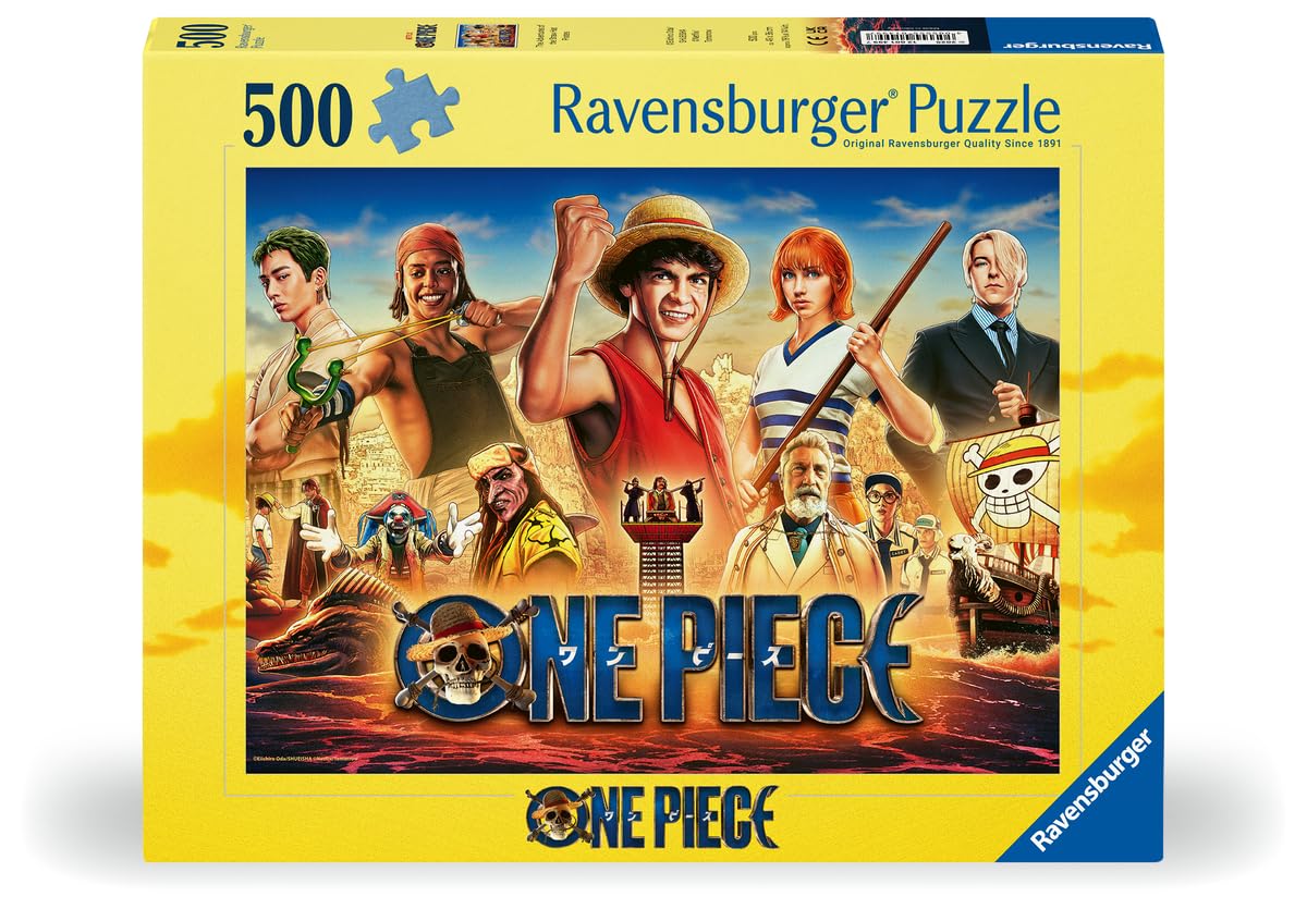 Ravensburger - Puzzle 500 pièces - Les Aventures des Pirates du Chapeau de Paille/​One Piece - Adultes et Enfants dès 12 Ans - Puzzle de qualité supérieure - Animé - 12001499